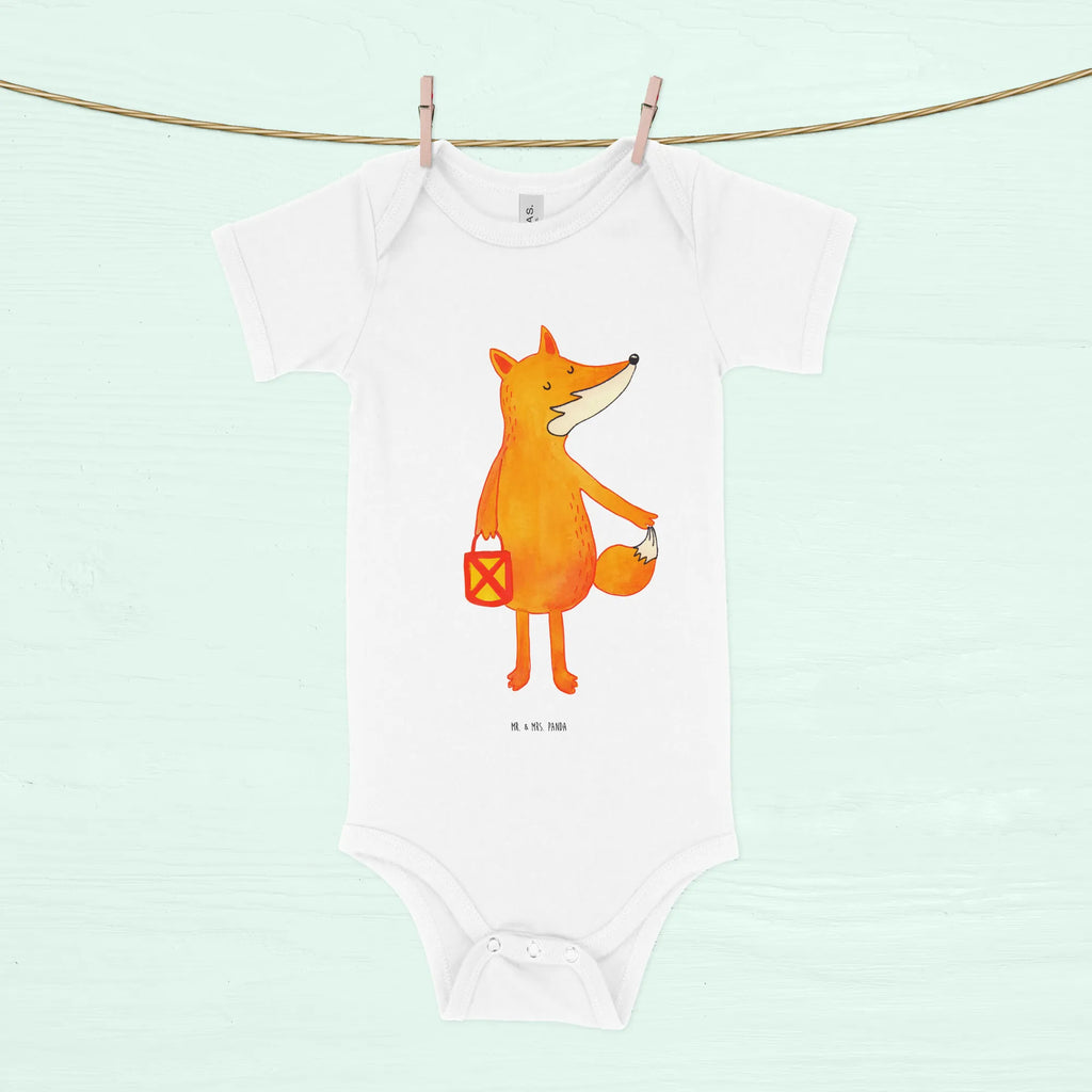 Organic Baby Body Fuchs Laterne Babykleidung, Babystrampler, Strampler, Wickelbody, Baby Erstausstattung, Junge, Mädchen, Fuchs, Füchse, Spruch trösten, Liebeskummer Spruch, Laterne, Sankt Martin, Laternenumzug, Aufmuntern, Cäsar Otto Hugo Flaischlen