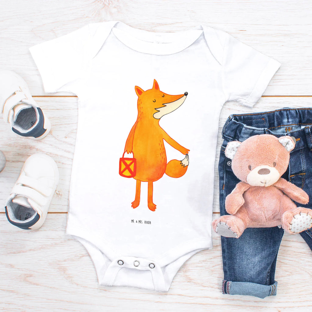 Organic Baby Body Fuchs Laterne Babykleidung, Babystrampler, Strampler, Wickelbody, Baby Erstausstattung, Junge, Mädchen, Fuchs, Füchse, Spruch trösten, Liebeskummer Spruch, Laterne, Sankt Martin, Laternenumzug, Aufmuntern, Cäsar Otto Hugo Flaischlen