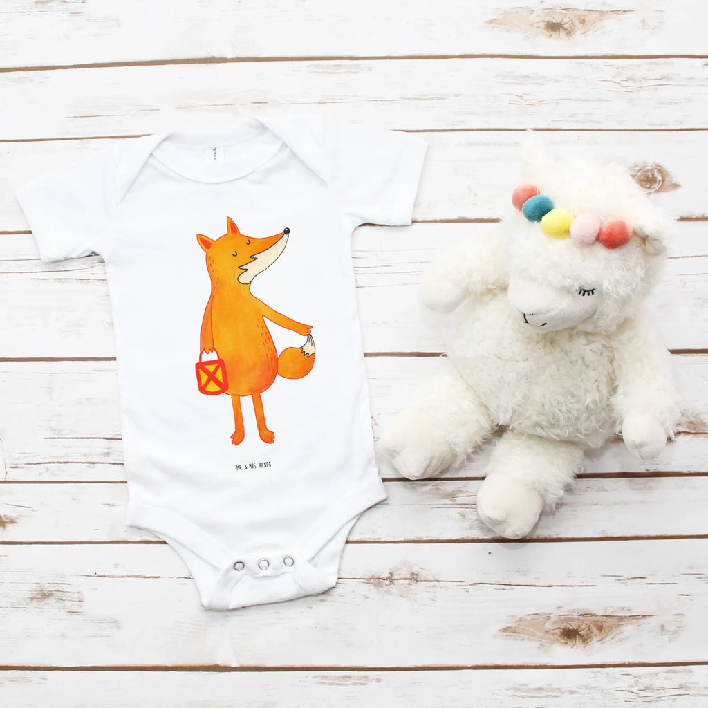 Organic Baby Body Fuchs Laterne Babykleidung, Babystrampler, Strampler, Wickelbody, Baby Erstausstattung, Junge, Mädchen, Fuchs, Füchse, Spruch trösten, Liebeskummer Spruch, Laterne, Sankt Martin, Laternenumzug, Aufmuntern, Cäsar Otto Hugo Flaischlen