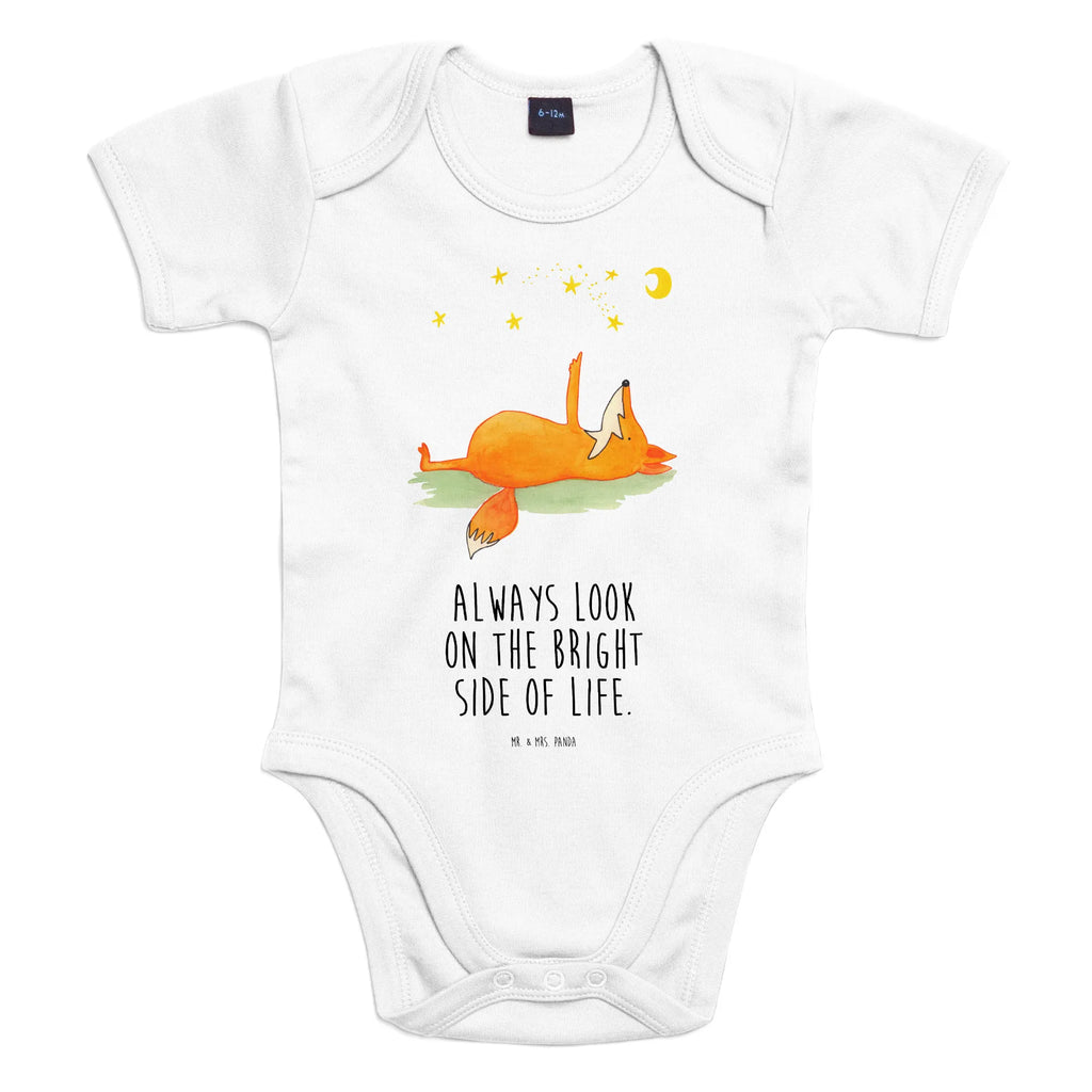 Organic Baby Body Fuchs Sterne Babykleidung, Babystrampler, Strampler, Wickelbody, Baby Erstausstattung, Junge, Mädchen, Fuchs, Füchse, tröstende Worte, Spruch positiv, Spruch schön, Romantik, Always Look on the Bright Side of Life