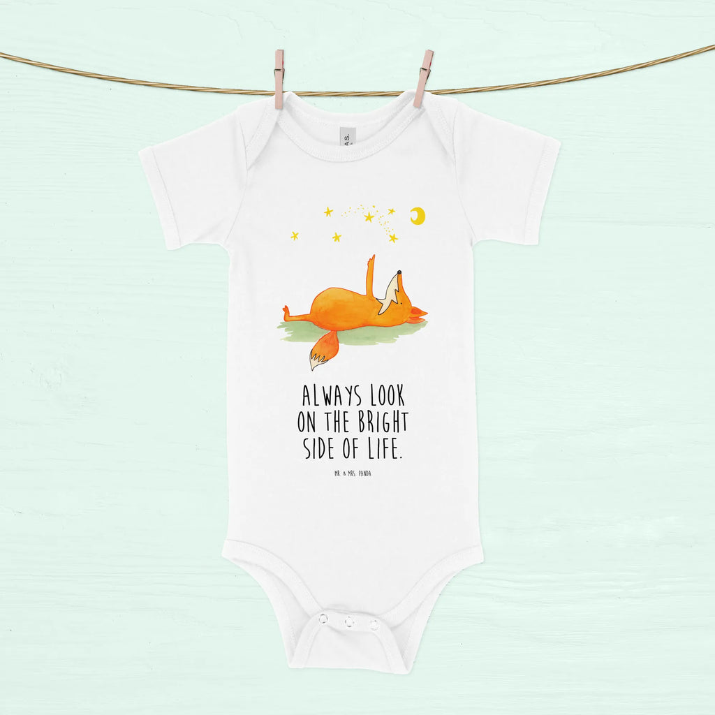 Organic Baby Body Fuchs Sterne Babykleidung, Babystrampler, Strampler, Wickelbody, Baby Erstausstattung, Junge, Mädchen, Fuchs, Füchse, tröstende Worte, Spruch positiv, Spruch schön, Romantik, Always Look on the Bright Side of Life