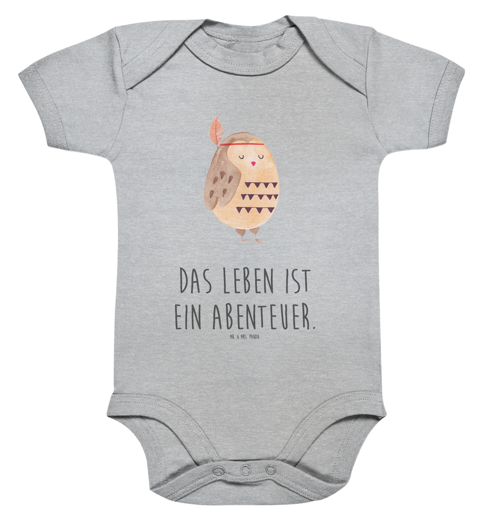 Organic Baby Body Eule Federschmuck Babykleidung, Babystrampler, Strampler, Wickelbody, Baby Erstausstattung, Junge, Mädchen, Eule, Eule Deko, Owl, Das Leben ist ein Abenteuer, Reisespruch, Federschmuck, Dekoration