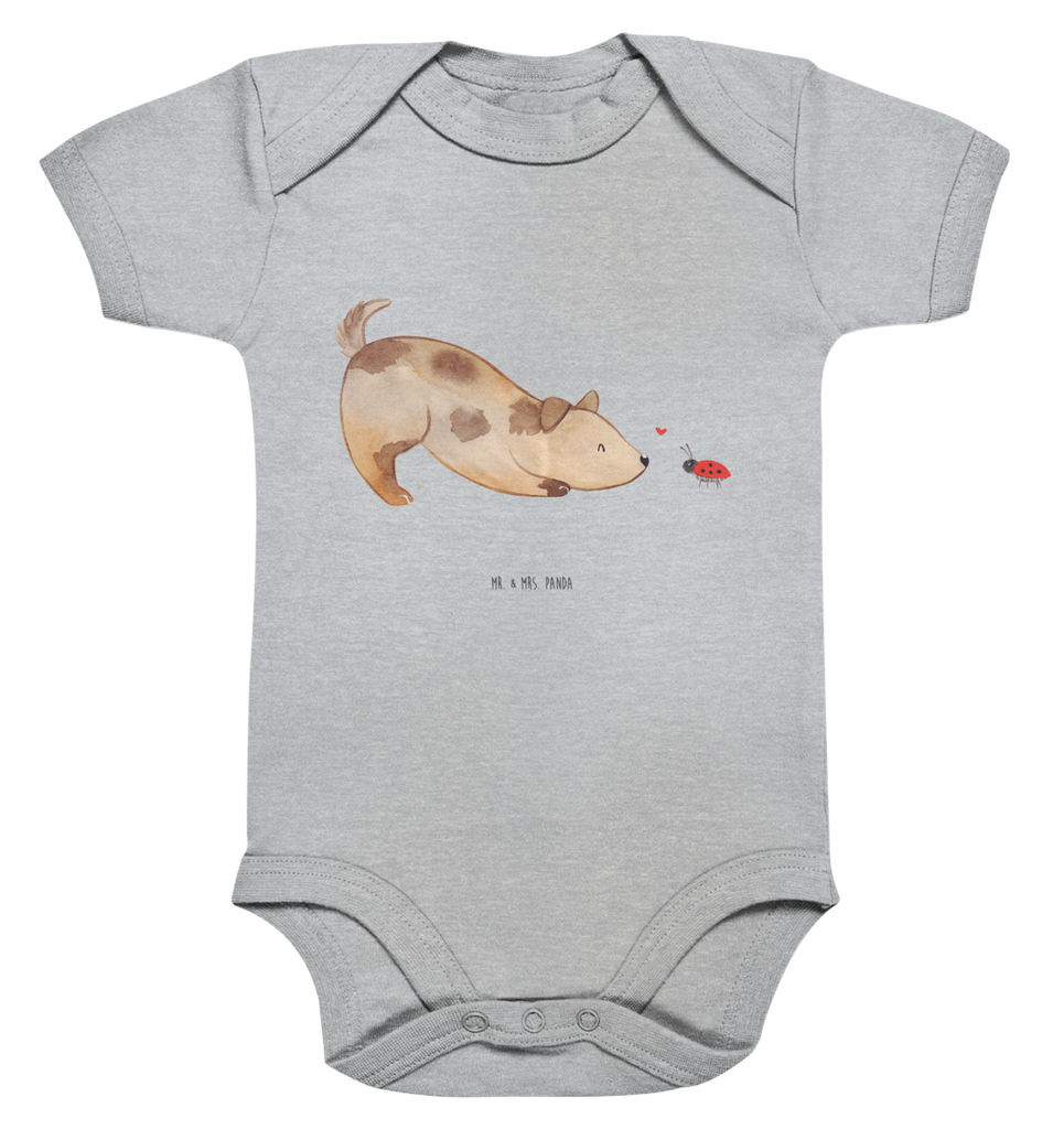 Organic Baby Body Hund Marienkäfer Babykleidung, Babystrampler, Strampler, Wickelbody, Baby Erstausstattung, Junge, Mädchen, Hund, Hundemotiv, Haustier, Hunderasse, Tierliebhaber, Hundebesitzer, Sprüche, Hunde, Hundespruch, Marienkäfer, Mischling, Mischlinghund