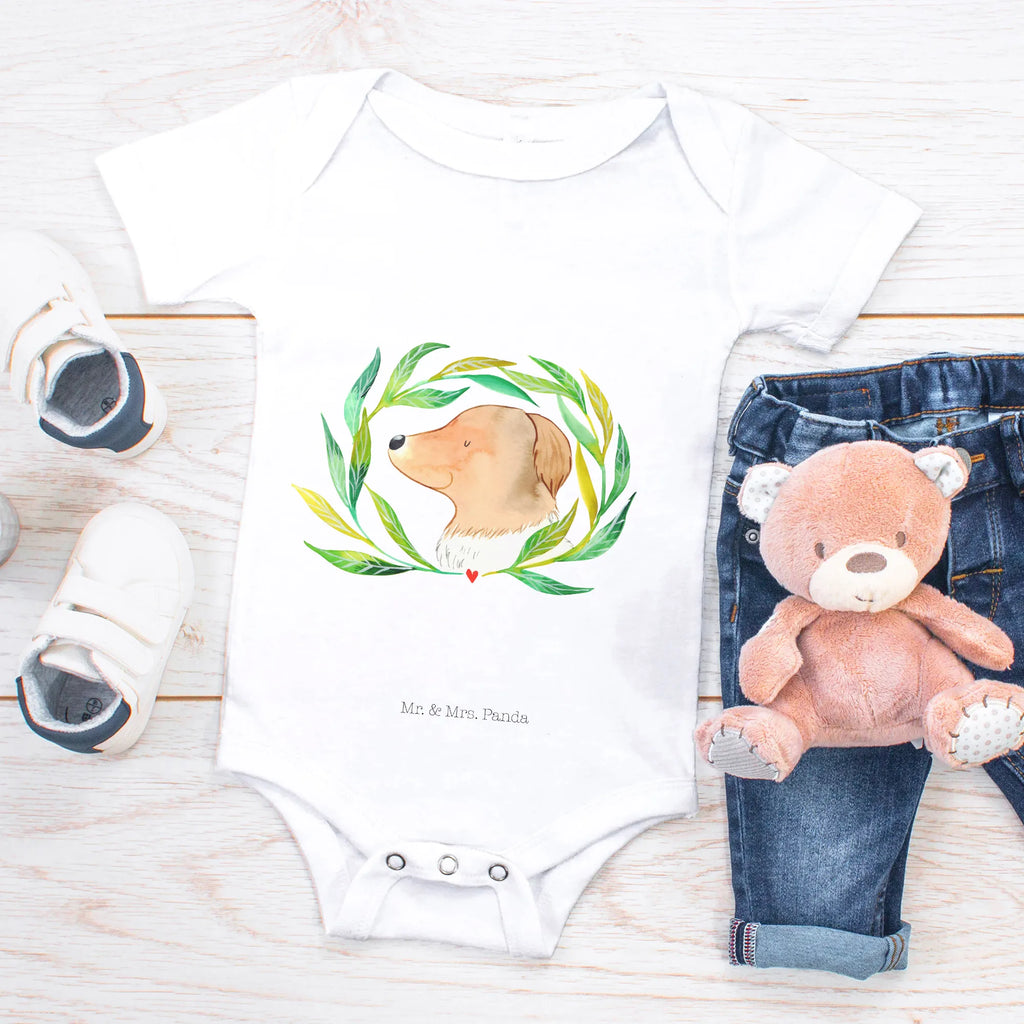 Organic Baby Body Hund Blumen Babykleidung, Babystrampler, Strampler, Wickelbody, Baby Erstausstattung, Junge, Mädchen, Hund, Hundemotiv, Haustier, Hunderasse, Tierliebhaber, Hundebesitzer, Sprüche, Ranke, Therapie, Selbsttherapie, Hundeliebe, Hundeglück, Hunde