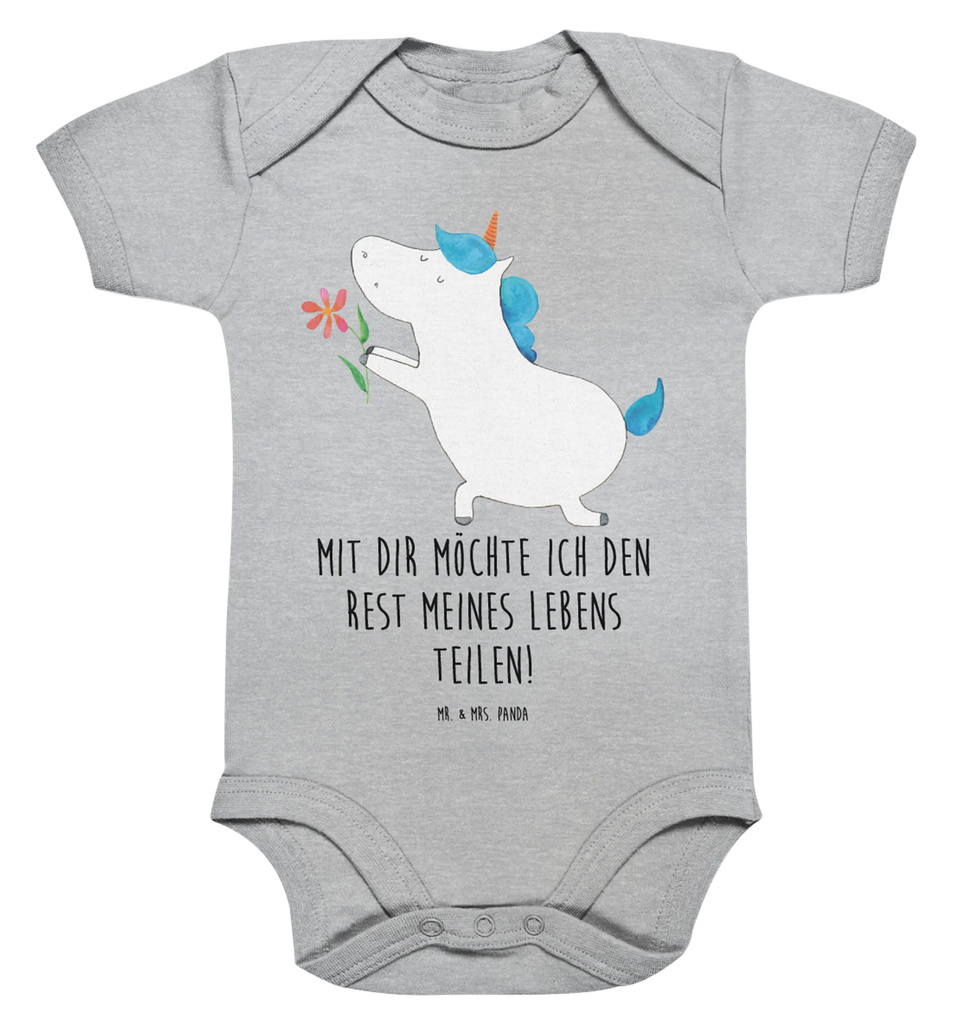 Organic Baby Body Einhorn Blume Babykleidung, Babystrampler, Strampler, Wickelbody, Baby Erstausstattung, Junge, Mädchen, Einhorn, Einhörner, Einhorn Deko, Unicorn, Liebe, Liebesbeweis, Antrag, Heiratsantrag, Verlobung, Ehepaar, Pärchen, Partner, Freund, Freundin, Ehe, heiraten