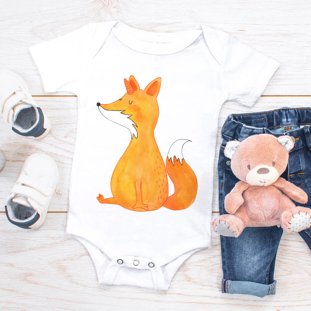 Organic Baby Body Einhorn Wunsch Babykleidung, Babystrampler, Strampler, Wickelbody, Baby Erstausstattung, Junge, Mädchen, Einhorn, Einhörner, Einhorn Deko, Pegasus, Unicorn, Fuchs, Unicorns, Fuchshörnchen, Fuchshorn, Foxycorn, Füchse