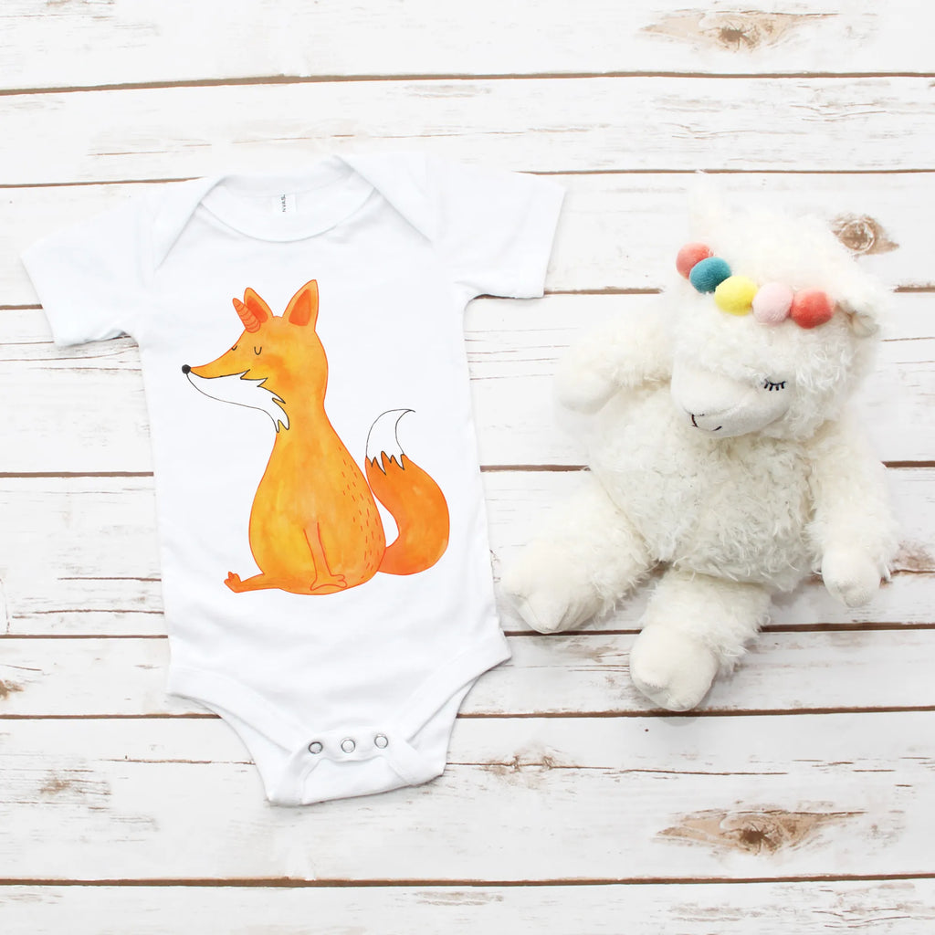 Organic Baby Body Einhorn Wunsch Babykleidung, Babystrampler, Strampler, Wickelbody, Baby Erstausstattung, Junge, Mädchen, Einhorn, Einhörner, Einhorn Deko, Pegasus, Unicorn, Fuchs, Unicorns, Fuchshörnchen, Fuchshorn, Foxycorn, Füchse