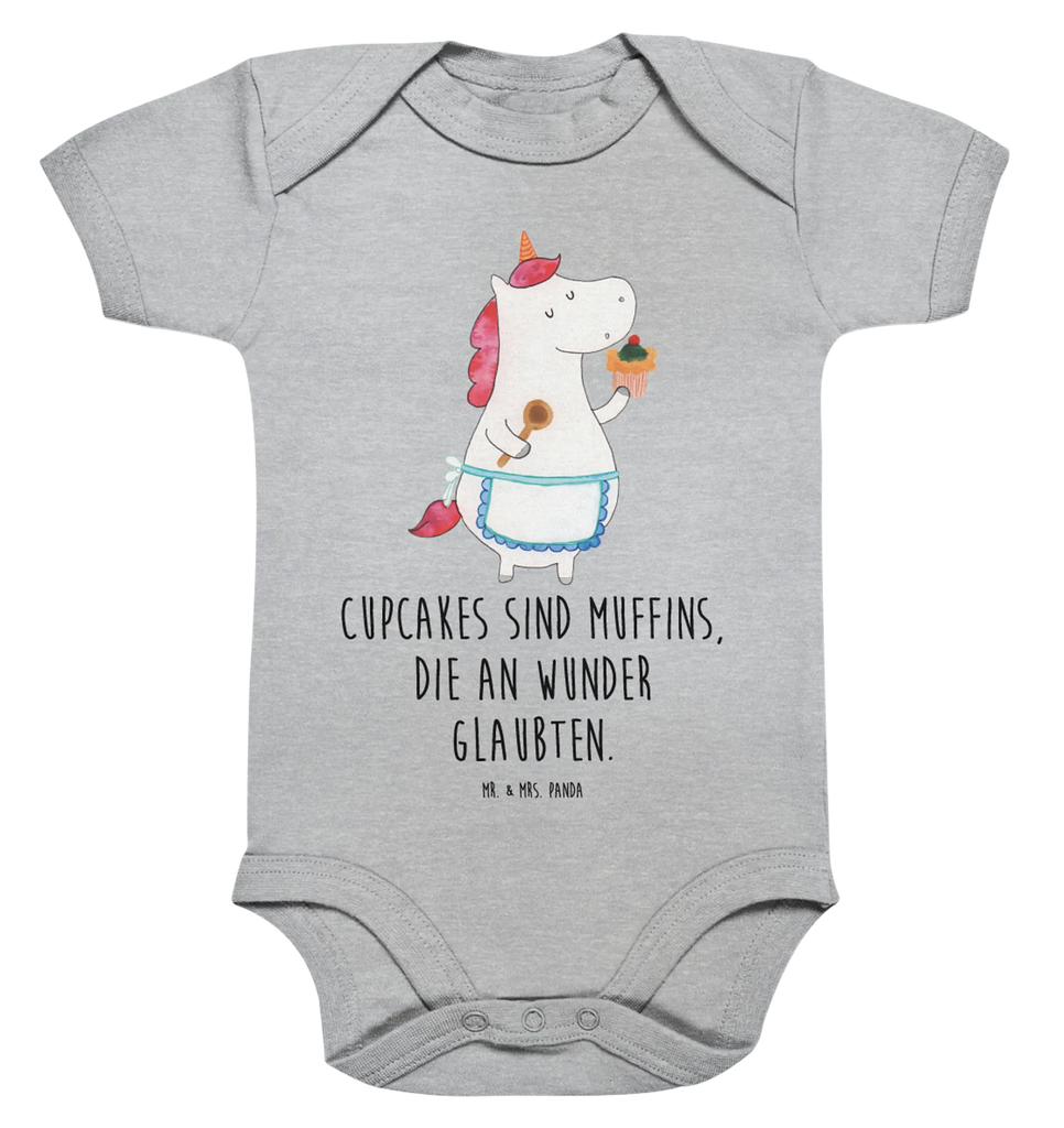 Organic Baby Body Einhorn Küche Babykleidung, Babystrampler, Strampler, Wickelbody, Baby Erstausstattung, Junge, Mädchen, Einhorn, Einhörner, Einhorn Deko, Unicorn, backen, Muffin, Motivation, Träumer, träumen, Bäckerin, Hobbykoch, Koch, Torte, Kuchen