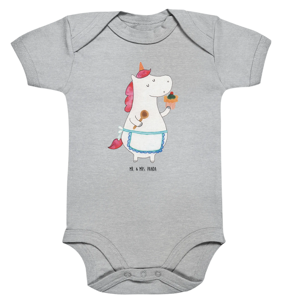 Organic Baby Body Einhorn Küche Babykleidung, Babystrampler, Strampler, Wickelbody, Baby Erstausstattung, Junge, Mädchen, Einhorn, Einhörner, Einhorn Deko, Unicorn, backen, Muffin, Motivation, Träumer, träumen, Bäckerin, Hobbykoch, Koch, Torte, Kuchen