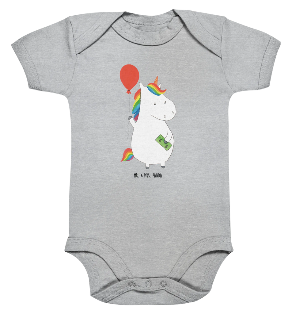 Organic Baby Body Einhorn Luftballon Babykleidung, Babystrampler, Strampler, Wickelbody, Baby Erstausstattung, Junge, Mädchen, Einhorn, Einhörner, Einhorn Deko, Pegasus, Unicorn, Luftballon, Geld, Lebenslust, Freude, Geschenk, Freundin