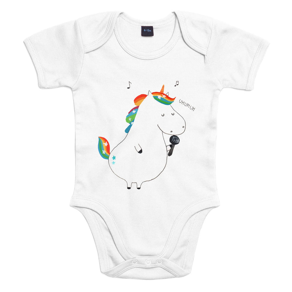 Organic Baby Body Einhorn Sänger Babykleidung, Babystrampler, Strampler, Wickelbody, Baby Erstausstattung, Junge, Mädchen, Einhorn, Einhörner, Einhorn Deko, Pegasus, Unicorn, Glitzer, Konfetti, Party, Geburtstag, Feier, Fest, Disco, Sängerin, Sänger, Freundin