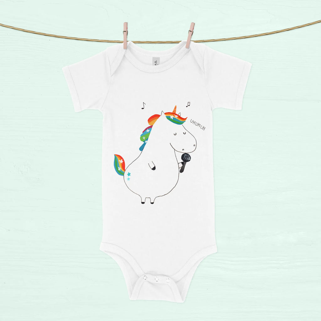 Organic Baby Body Einhorn Sänger Babykleidung, Babystrampler, Strampler, Wickelbody, Baby Erstausstattung, Junge, Mädchen, Einhorn, Einhörner, Einhorn Deko, Pegasus, Unicorn, Glitzer, Konfetti, Party, Geburtstag, Feier, Fest, Disco, Sängerin, Sänger, Freundin