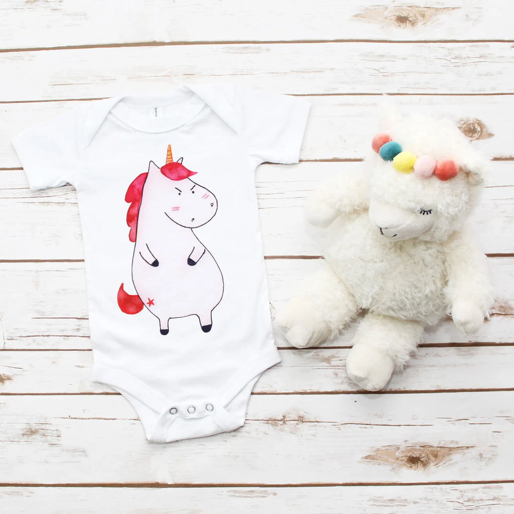 Organic Baby Body Einhorn Wut Babykleidung, Babystrampler, Strampler, Wickelbody, Baby Erstausstattung, Junge, Mädchen, Einhorn, Einhörner, Einhorn Deko, Pegasus, Unicorn, Realität, Ansage, lustlos, nein, Büro, Arbeit, wütend, dumme Fragen, lustig, Spaß, Geschenk