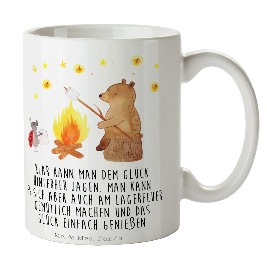 Tasse Bär & Marienkäfer Lagerfeuer Tasse, Kaffeetasse, Teetasse, Becher, Kaffeebecher, Teebecher, Keramiktasse, Porzellantasse, Büro Tasse, Geschenk Tasse, Tasse Sprüche, Tasse Motive, Kaffeetassen, Tasse bedrucken, Designer Tasse, Cappuccino Tassen, Schöne Teetassen, Bär, Teddy, Teddybär, Lagerfeuer