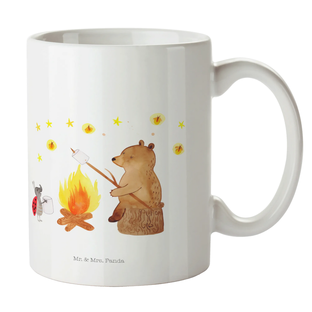 Tasse Bär & Marienkäfer Lagerfeuer Tasse, Kaffeetasse, Teetasse, Becher, Kaffeebecher, Teebecher, Keramiktasse, Porzellantasse, Büro Tasse, Geschenk Tasse, Tasse Sprüche, Tasse Motive, Kaffeetassen, Tasse bedrucken, Designer Tasse, Cappuccino Tassen, Schöne Teetassen, Bär, Teddy, Teddybär, Lagerfeuer