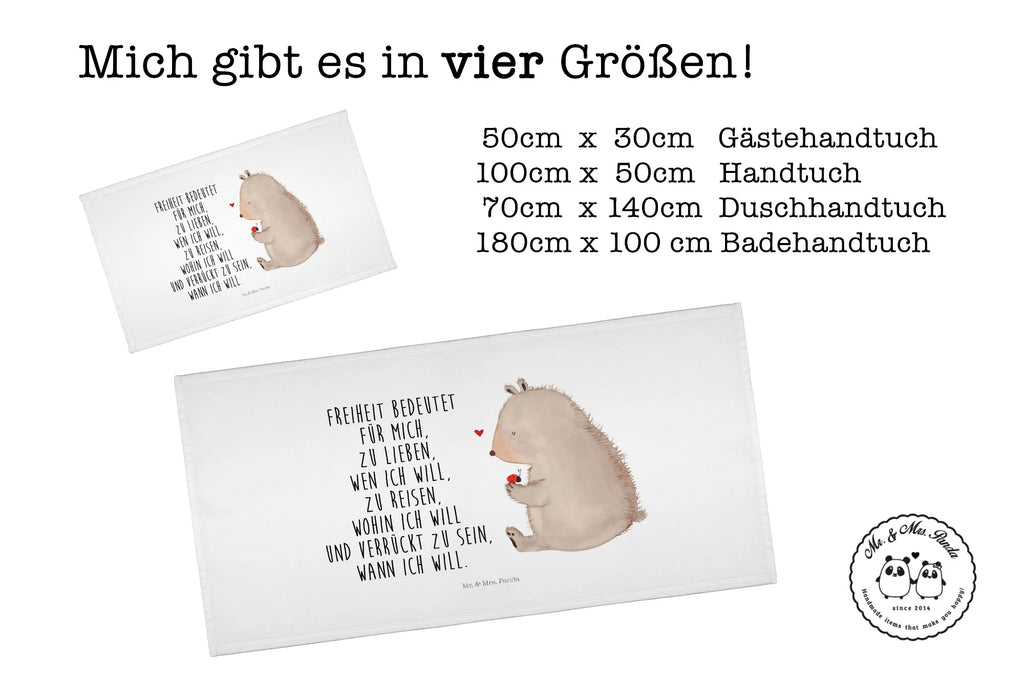 Handtuch Bär Marienkäfer Handtuch, Badehandtuch, Badezimmer, Handtücher, groß, Kinder, Baby, Bär, Teddy, Teddybär, Marienkäfer, Liebe, Freiheit, Motivation, Das Leben ist schön