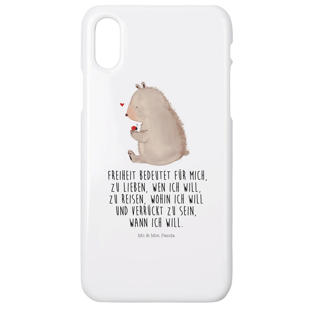 Handyhülle Bär Marienkäfer Handyhülle, Handycover, Cover, Handy, Hülle, Iphone 10, Iphone X, Bär, Teddy, Teddybär, Marienkäfer, Liebe, Freiheit, Motivation, Das Leben ist schön