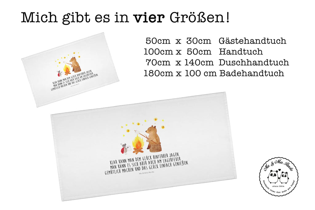 Handtuch Bär & Marienkäfer Lagerfeuer Handtuch, Badehandtuch, Badezimmer, Handtücher, groß, Kinder, Baby, Bär, Teddy, Teddybär, Lagerfeuer