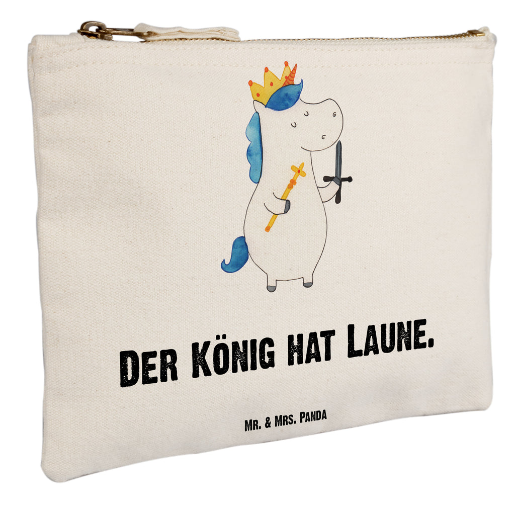 Schminktasche Einhorn König mit Schwert Schminktasche, Kosmetiktasche, Kosmetikbeutel, Stiftemäppchen, Etui, Federmappe, Makeup, XXL, Schminketui, Kosmetiketui, Schlamperetui, Einhorn, Einhörner, Einhorn Deko, Pegasus, Unicorn, König, Ritter, Mittelalter