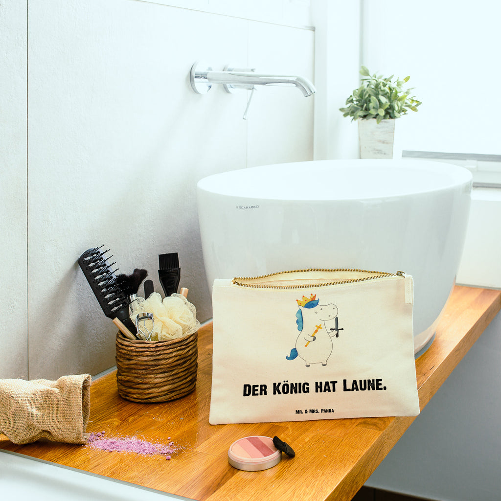 Schminktasche Einhorn König mit Schwert Schminktasche, Kosmetiktasche, Kosmetikbeutel, Stiftemäppchen, Etui, Federmappe, Makeup, XXL, Schminketui, Kosmetiketui, Schlamperetui, Einhorn, Einhörner, Einhorn Deko, Pegasus, Unicorn, König, Ritter, Mittelalter