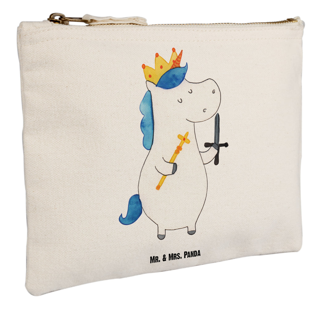 Schminktasche Einhorn König mit Schwert Schminktasche, Kosmetiktasche, Kosmetikbeutel, Stiftemäppchen, Etui, Federmappe, Makeup, XXL, Schminketui, Kosmetiketui, Schlamperetui, Einhorn, Einhörner, Einhorn Deko, Pegasus, Unicorn, König, Ritter, Mittelalter