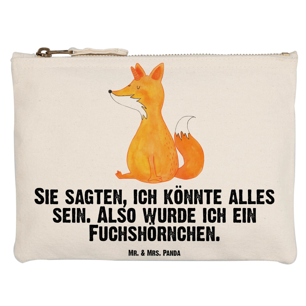 Schminktasche Einhorn Wunsch Schminktasche, Kosmetiktasche, Kosmetikbeutel, Stiftemäppchen, Etui, Federmappe, Makeup, XXL, Schminketui, Kosmetiketui, Schlamperetui, Einhorn, Einhörner, Einhorn Deko, Pegasus, Unicorn, Fuchs, Unicorns, Fuchshörnchen, Fuchshorn, Foxycorn, Füchse