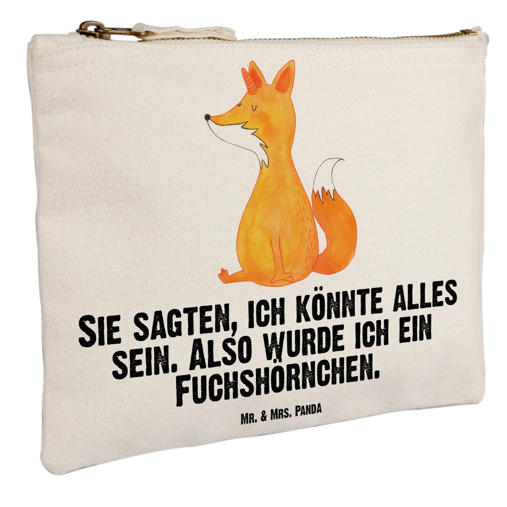 Schminktasche Einhorn Wunsch Schminktasche, Kosmetiktasche, Kosmetikbeutel, Stiftemäppchen, Etui, Federmappe, Makeup, XXL, Schminketui, Kosmetiketui, Schlamperetui, Einhorn, Einhörner, Einhorn Deko, Pegasus, Unicorn, Fuchs, Unicorns, Fuchshörnchen, Fuchshorn, Foxycorn, Füchse