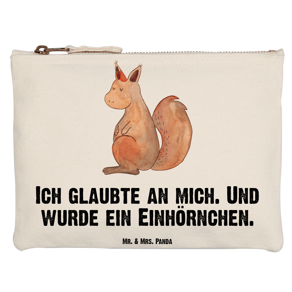 Schminktasche Einhorn Glauben Schminktasche, Kosmetiktasche, Kosmetikbeutel, Stiftemäppchen, Etui, Federmappe, Makeup, XXL, Schminketui, Kosmetiketui, Schlamperetui, Einhorn, Einhörner, Einhorn Deko, Pegasus, Unicorn, Einhörnchen, Eichhörnchen, Eichhorn