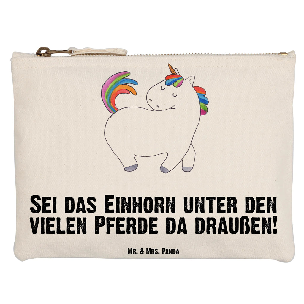 Schminktasche Einhorn Stolzieren Schminktasche, Kosmetiktasche, Kosmetikbeutel, Stiftemäppchen, Etui, Federmappe, Makeup, XXL, Schminketui, Kosmetiketui, Schlamperetui, Einhorn, Einhörner, Einhorn Deko, Pegasus, Unicorn, stolz, anders, bunt, Pferd, Reiter, Reiten, Freundin, Geschenk