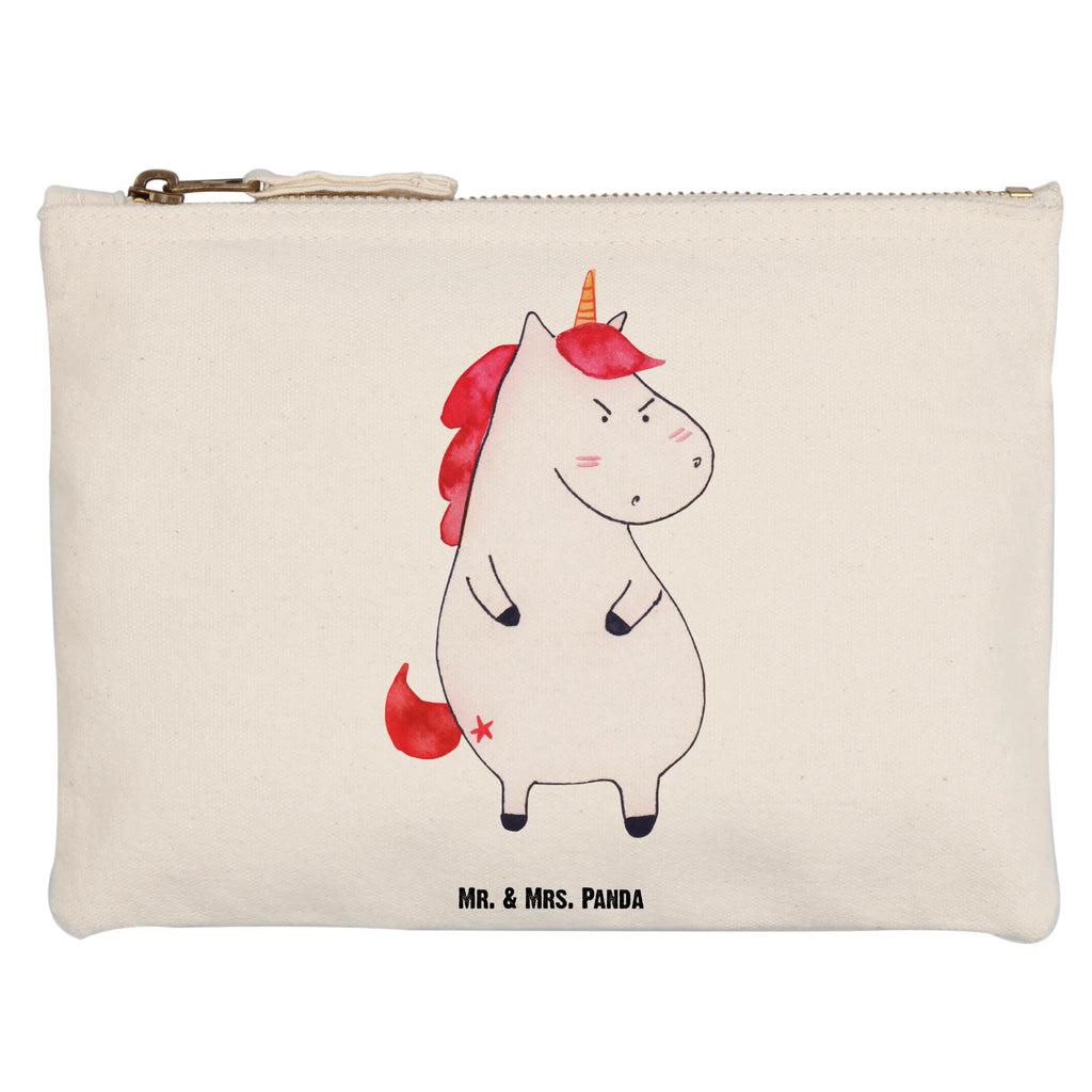 Schminktasche Einhorn Wut Schminktasche, Kosmetiktasche, Kosmetikbeutel, Stiftemäppchen, Etui, Federmappe, Makeup, XXL, Schminketui, Kosmetiketui, Schlamperetui, Einhorn, Einhörner, Einhorn Deko, Pegasus, Unicorn, Realität, Ansage, lustlos, nein, Büro, Arbeit, wütend, dumme Fragen, lustig, Spaß, Geschenk