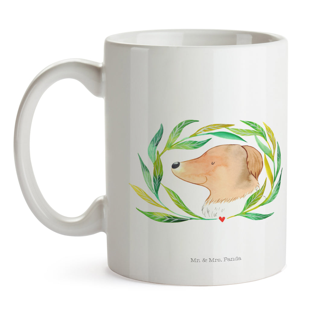 Tasse Hund Blumen Tasse, Kaffeetasse, Teetasse, Becher, Kaffeebecher, Teebecher, Keramiktasse, Porzellantasse, Büro Tasse, Geschenk Tasse, Tasse Sprüche, Tasse Motive, Kaffeetassen, Tasse bedrucken, Designer Tasse, Cappuccino Tassen, Schöne Teetassen, Hund, Hundemotiv, Haustier, Hunderasse, Tierliebhaber, Hundebesitzer, Sprüche, Ranke, Therapie, Selbsttherapie, Hundeliebe, Hundeglück, Hunde