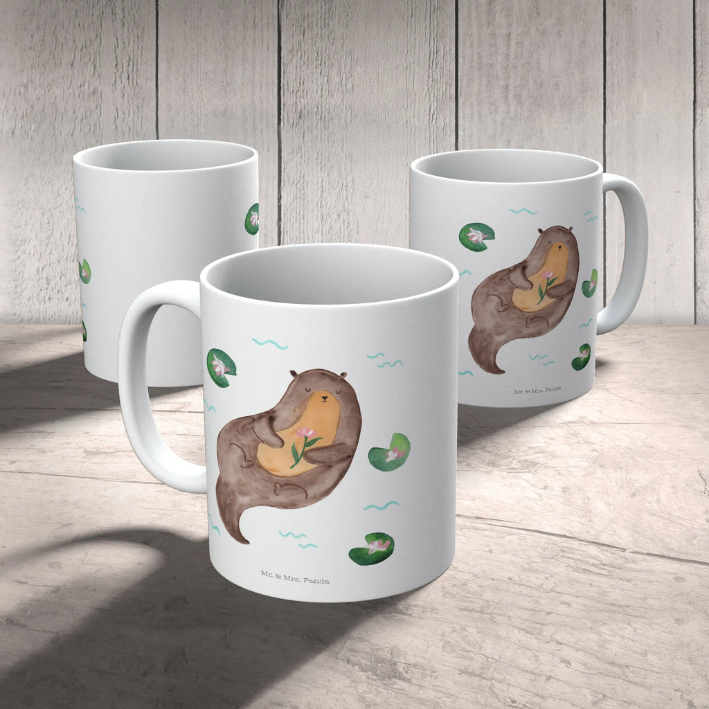 Tasse Otter Seerose Tasse, Kaffeetasse, Teetasse, Becher, Kaffeebecher, Teebecher, Keramiktasse, Porzellantasse, Büro Tasse, Geschenk Tasse, Tasse Sprüche, Tasse Motive, Kaffeetassen, Tasse bedrucken, Designer Tasse, Cappuccino Tassen, Schöne Teetassen, Otter, Fischotter, Seeotter, Otter Seeotter See Otter