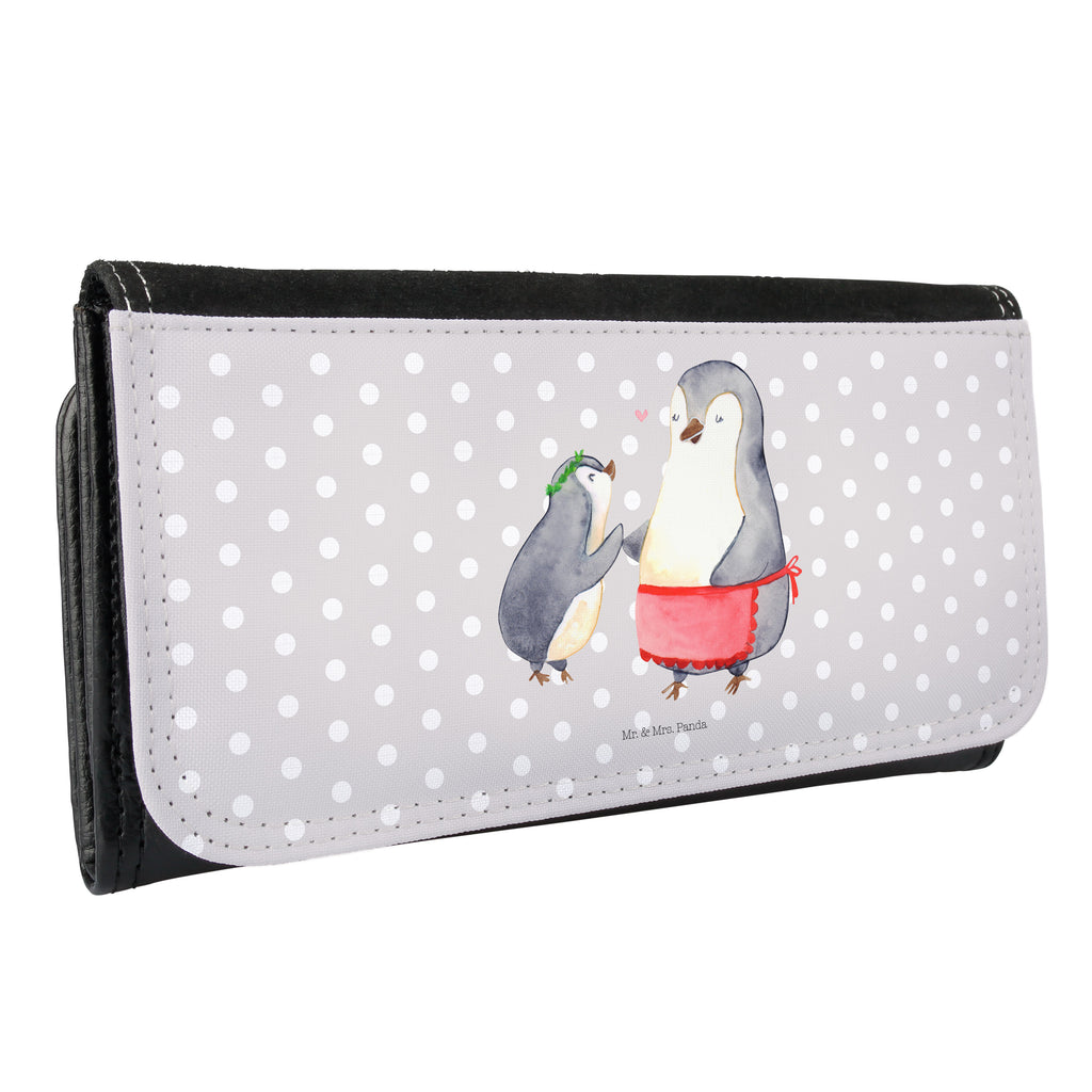 Damen Portemonnaie Pinguin mit Kind Portemonnaie, Portemonee, Geldbörse, Damen, Groß, XXL, Geldbeutel, Portemonnaies, Familie, Vatertag, Muttertag, Bruder, Schwester, Mama, Papa, Oma, Opa, Geschenk, Mami, Mutti, Mutter, Geburststag