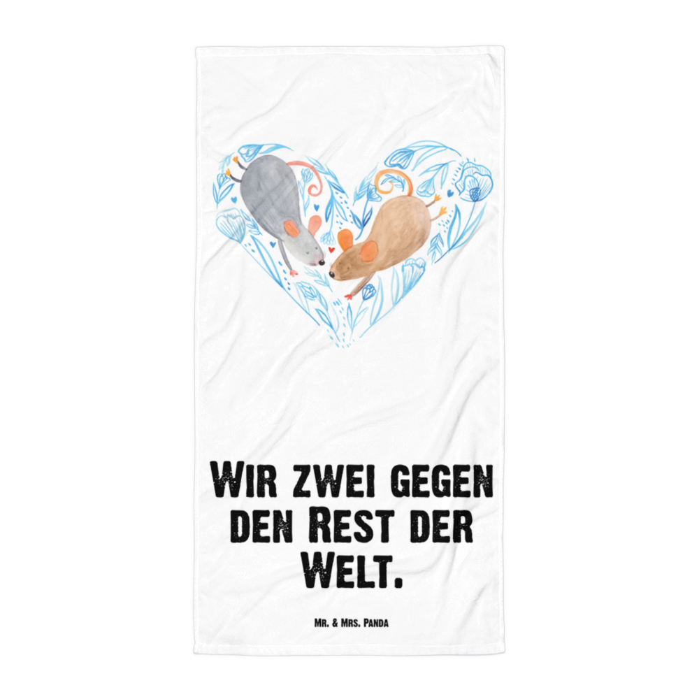 XL Badehandtuch Mäuse Herz Handtuch, Badetuch, Duschtuch, Strandtuch, Saunatuch, Liebe, Partner, Freund, Freundin, Ehemann, Ehefrau, Heiraten, Verlobung, Heiratsantrag, Liebesgeschenk, Jahrestag, Hocheitstag, Maus, Mäuse, Liebesbotschaft, Liebesbeweis, Hochzeit, Lieblingsmensch, Gemeinsamkeit, Love, Geschenk für zwei