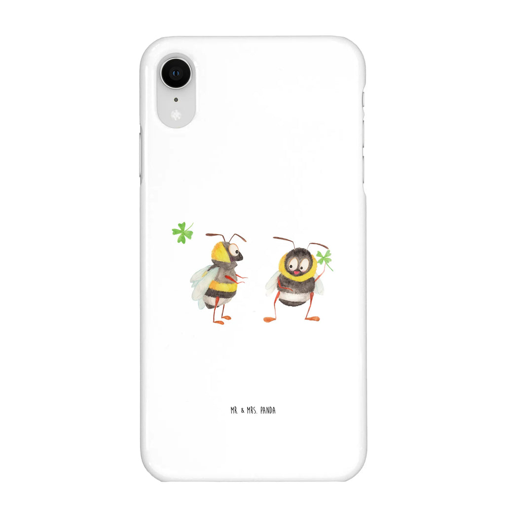 Handyhülle Hummeln Kleeblatt Handyhülle, Handycover, Cover, Handy, Hülle, Iphone 10, Iphone X, Tiermotive, Gute Laune, lustige Sprüche, Tiere, Hummel, Biene, Spruch positiv, Biene Deko, Spruch schön, glücklich sein, glücklich werden, Spruch fröhlich