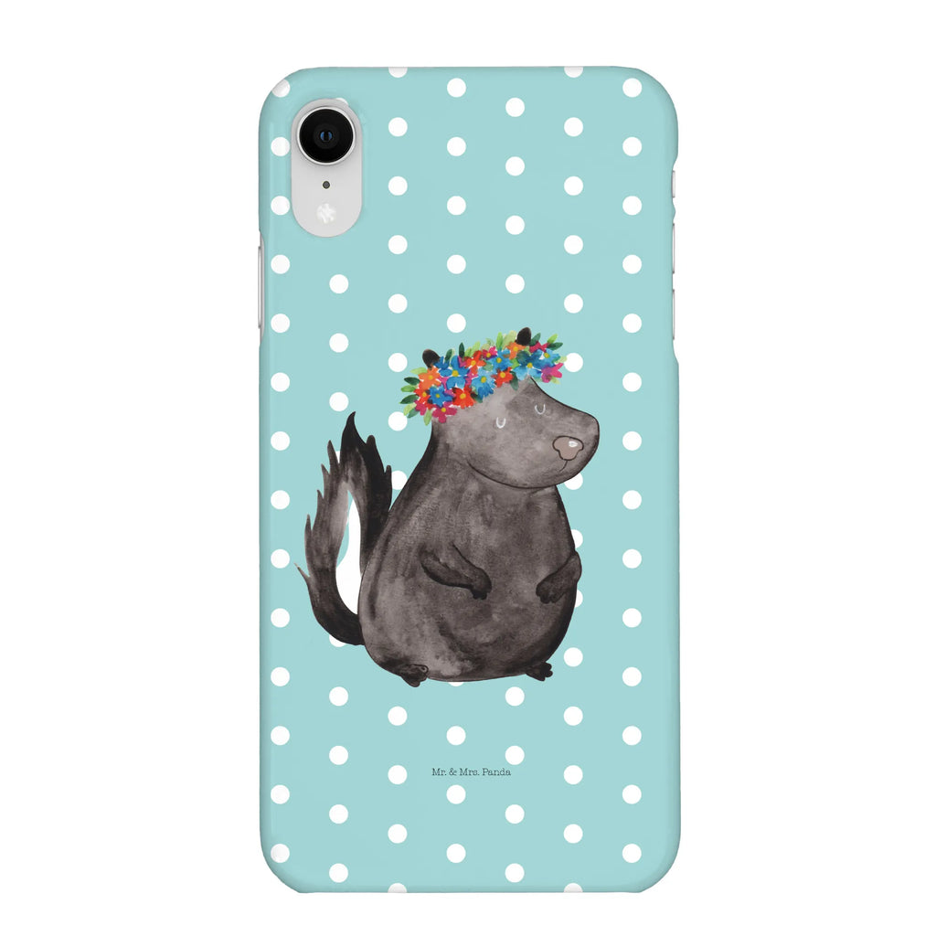 Handyhülle Stinktier Mädchen Handyhülle, Handycover, Cover, Handy, Hülle, Iphone 10, Iphone X, Stinktier, Skunk, Wildtier, Raubtier, Stinker, Stinki, Yoga, Namaste