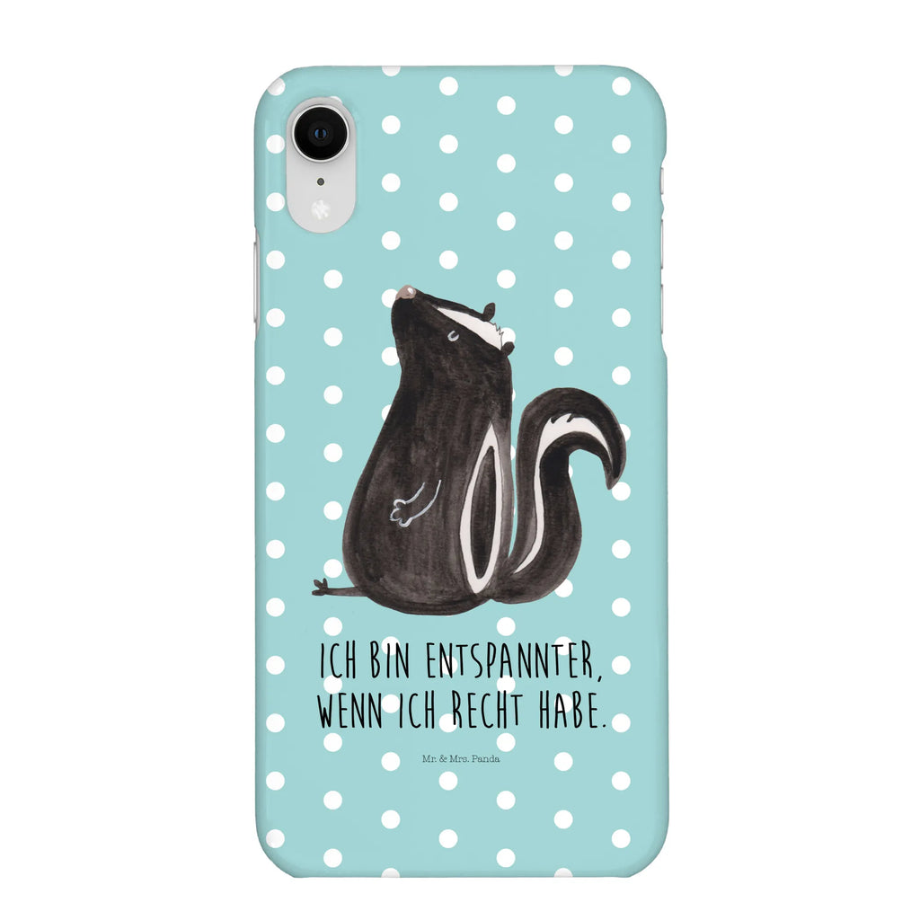 Handyhülle Stinktier Sitzen Handyhülle, Handycover, Cover, Handy, Hülle, Iphone 10, Iphone X, Stinktier, Skunk, Wildtier, Raubtier, Stinker, Stinki, Spruch, Büro, Recht, Besserwisser