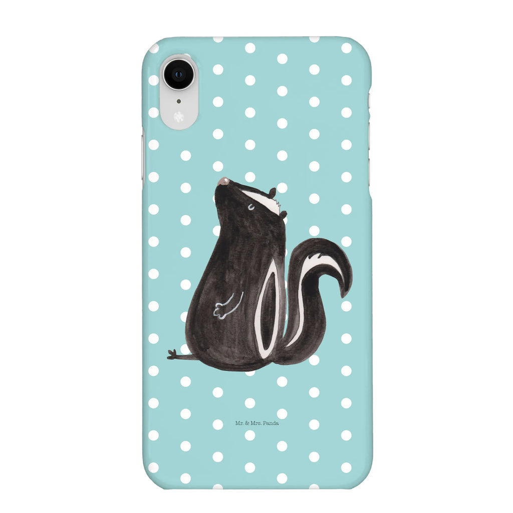 Handyhülle Stinktier Sitzen Handyhülle, Handycover, Cover, Handy, Hülle, Iphone 10, Iphone X, Stinktier, Skunk, Wildtier, Raubtier, Stinker, Stinki, Spruch, Büro, Recht, Besserwisser