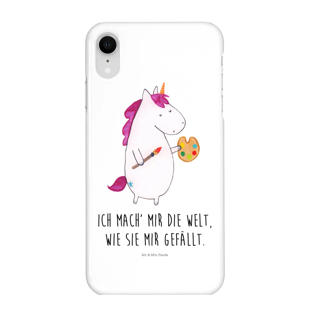 Handyhülle Einhorn Künstler Handyhülle, Handycover, Cover, Handy, Hülle, Iphone 10, Iphone X, Einhorn, Einhörner, Einhorn Deko, Pegasus, Unicorn, Englisch, Künstler, Artist, Malen, Zeichnen, Welt, Farbe, Stift, Pinsel, Geschenk, Maler