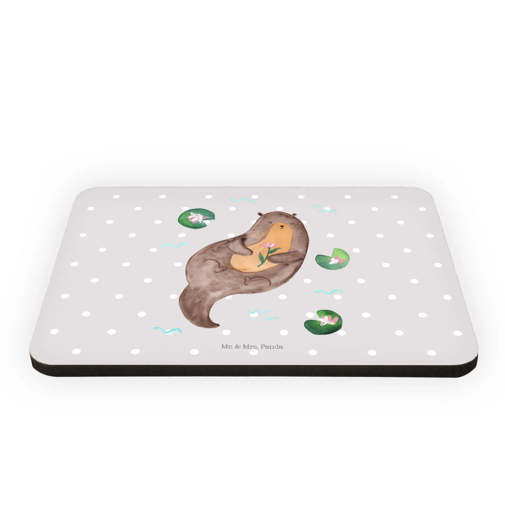 Magnet Otter mit Seerose Kühlschrankmagnet, Pinnwandmagnet, Souvenir Magnet, Motivmagnete, Dekomagnet, Whiteboard Magnet, Notiz Magnet, Kühlschrank Dekoration, Otter, Fischotter, Seeotter, Otter Seeotter See Otter