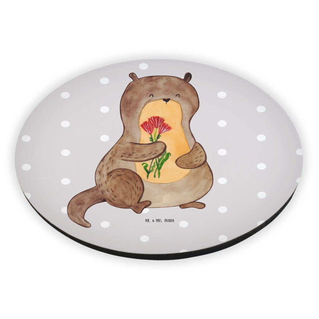 Rund Magnet Otter Blumenstrauß Kühlschrankmagnet, Pinnwandmagnet, Souvenir Magnet, Motivmagnete, Dekomagnet, Whiteboard Magnet, Notiz Magnet, Kühlschrank Dekoration, Otter, Fischotter, Seeotter, Otter Seeotter See Otter