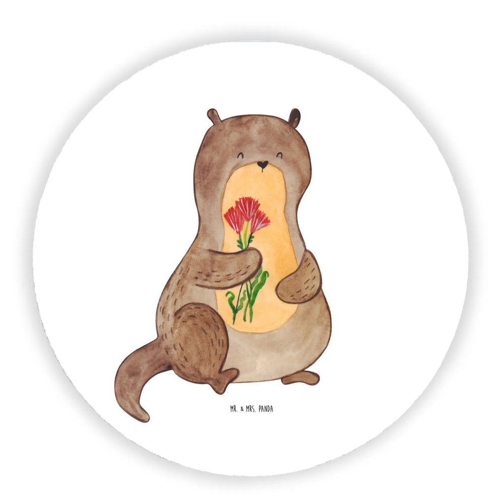 Rund Magnet Otter Blumenstrauß Kühlschrankmagnet, Pinnwandmagnet, Souvenir Magnet, Motivmagnete, Dekomagnet, Whiteboard Magnet, Notiz Magnet, Kühlschrank Dekoration, Otter, Fischotter, Seeotter, Otter Seeotter See Otter