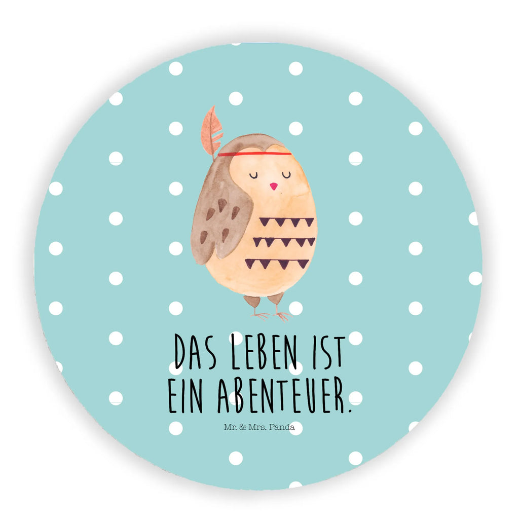 Rund Magnet Eule Federschmuck Kühlschrankmagnet, Pinnwandmagnet, Souvenir Magnet, Motivmagnete, Dekomagnet, Whiteboard Magnet, Notiz Magnet, Kühlschrank Dekoration, Eule, Eule Deko, Owl, Das Leben ist ein Abenteuer, Reisespruch, Federschmuck, Dekoration