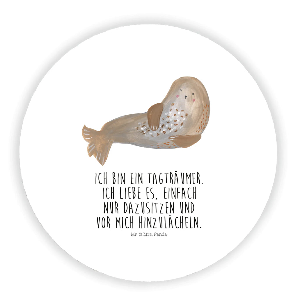 Rund Magnet Robbe lachend Kühlschrankmagnet, Pinnwandmagnet, Souvenir Magnet, Motivmagnete, Dekomagnet, Whiteboard Magnet, Notiz Magnet, Kühlschrank Dekoration, Tiermotive, Gute Laune, lustige Sprüche, Tiere, Robbe, Robben, Seehund, Strand, Meerestier, Ostsee, Nordsee