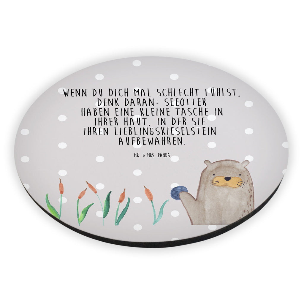 Rund Magnet Otter Stein Kühlschrankmagnet, Pinnwandmagnet, Souvenir Magnet, Motivmagnete, Dekomagnet, Whiteboard Magnet, Notiz Magnet, Kühlschrank Dekoration, Otter, Fischotter, Seeotter, Otter Seeotter See Otter