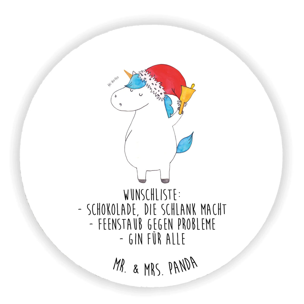 Rund Magnet Einhorn Weihnachtsmann Kühlschrankmagnet, Pinnwandmagnet, Souvenir Magnet, Motivmagnete, Dekomagnet, Whiteboard Magnet, Notiz Magnet, Kühlschrank Dekoration, Einhorn, Einhörner, Einhorn Deko, Unicorn, Gin, Schokolade, Schoki, Weihnachten, Weihnachtsmann, Nikolaus, Wunschzettel, Wunschliste, Feenstaub