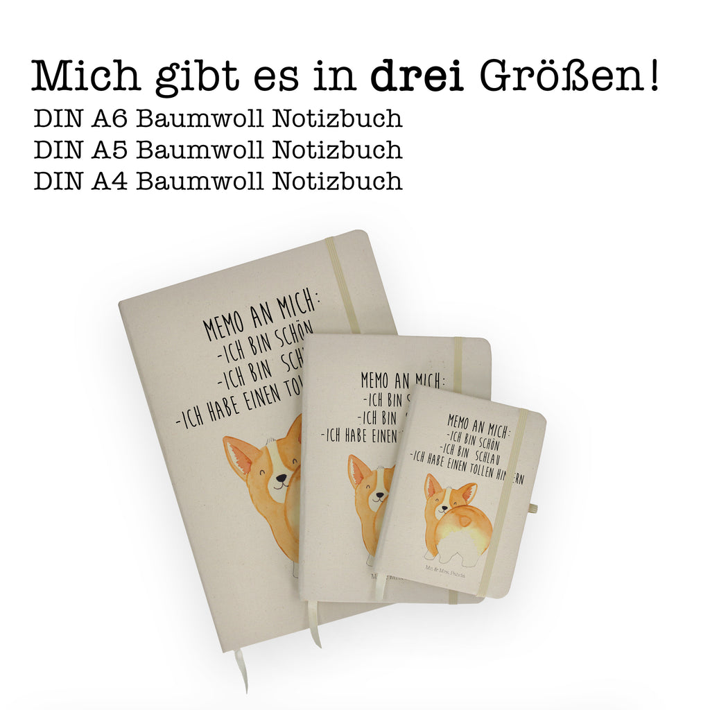 Baumwoll Notizbuch Corgie Po Notizen, Eintragebuch, Tagebuch, Notizblock, Adressbuch, Journal, Kladde, Skizzenbuch, Notizheft, Schreibbuch, Schreibheft, Hund, Hundemotiv, Haustier, Hunderasse, Tierliebhaber, Hundebesitzer, Sprüche, Corgie, Hundeliebe, Motivation, Selbstliebe, Spruch