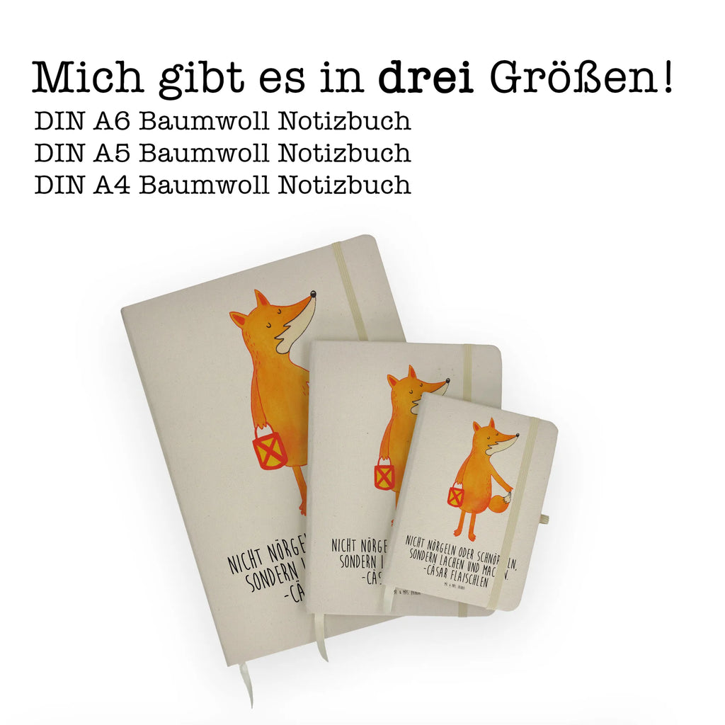 Baumwoll Notizbuch Fuchs Laterne Notizen, Eintragebuch, Tagebuch, Notizblock, Adressbuch, Journal, Kladde, Skizzenbuch, Notizheft, Schreibbuch, Schreibheft, Fuchs, Füchse, Spruch trösten, Liebeskummer Spruch, Laterne, Sankt Martin, Laternenumzug, Aufmuntern, Cäsar Otto Hugo Flaischlen