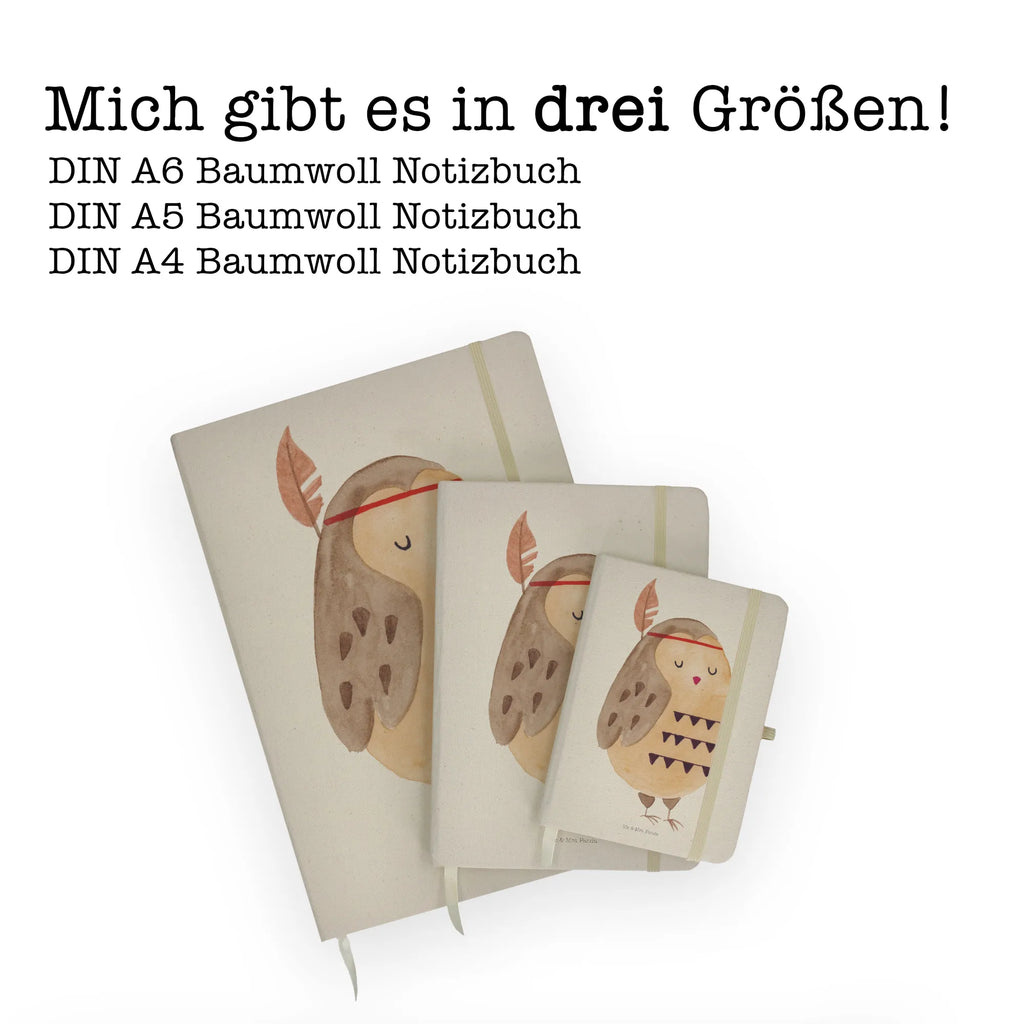 Baumwoll Notizbuch Eule Federschmuck Notizen, Eintragebuch, Tagebuch, Notizblock, Adressbuch, Journal, Kladde, Skizzenbuch, Notizheft, Schreibbuch, Schreibheft, Eule, Eule Deko, Owl, Das Leben ist ein Abenteuer, Reisespruch, Federschmuck, Dekoration