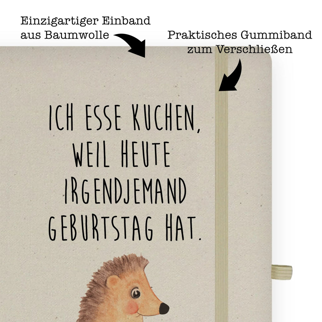 Baumwoll Notizbuch Igel mit Kuchenstück Notizen, Eintragebuch, Tagebuch, Notizblock, Adressbuch, Journal, Kladde, Skizzenbuch, Notizheft, Schreibbuch, Schreibheft, Tiermotive, Gute Laune, lustige Sprüche, Tiere, Igel, Essen Spruch, Kuchen, Backen Geschenk, Kuchen backen, Einladung Party, Geburtstagskuchen, Torte